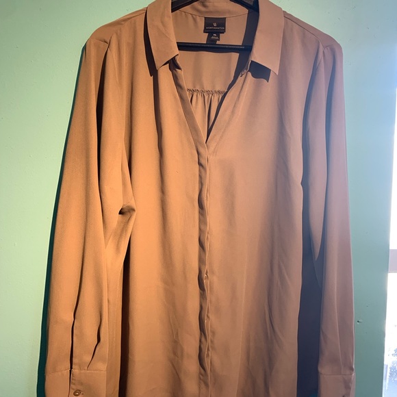Worthington beige blouse size XL. 🌸 - Picture 2 of 6